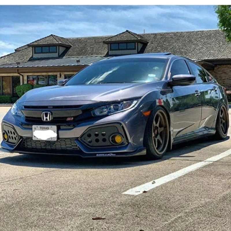 Ski Productions Front Vent Overlay | 2016-2019 Honda Civic (SP-FK7-FV)