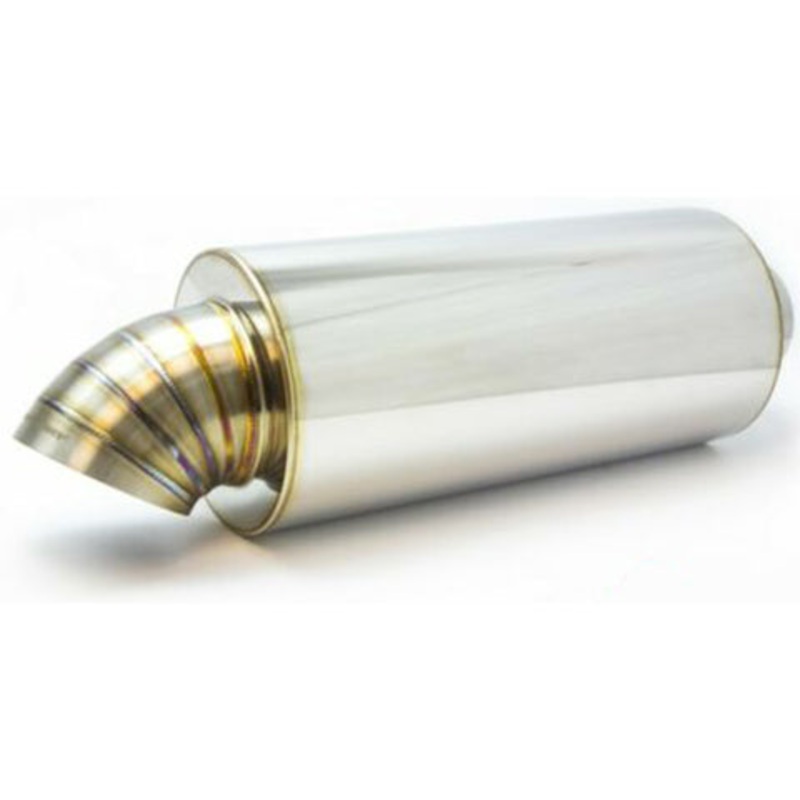 SpeedFactory Universal Stainless Steel Muffler with 4" Turndown Tip (SF-04-100)