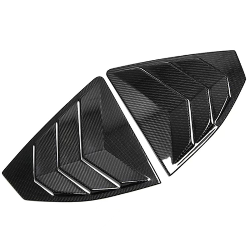 Rexpeed Dry Carbon Rear Window Louver Shutter Covers | 2022+ Subaru WRX (G93)