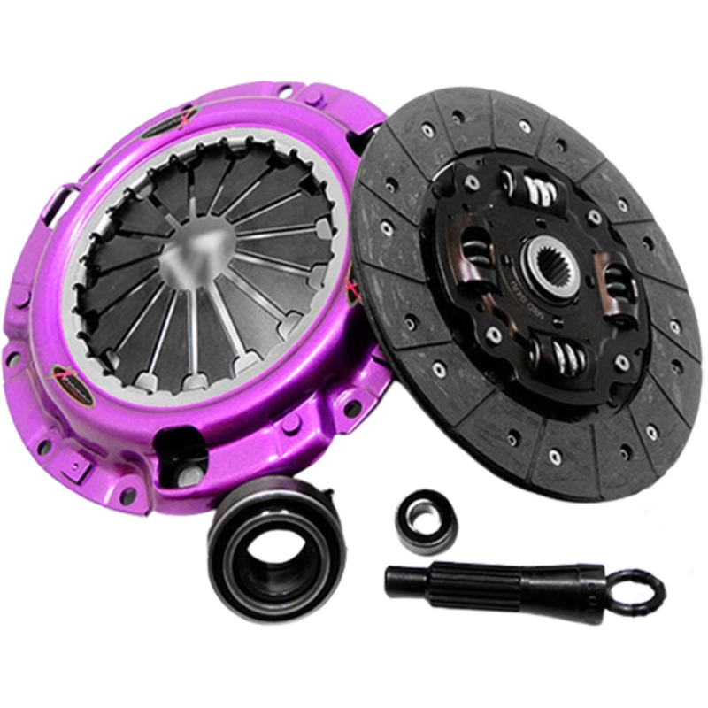 XClutch Stage 1 Single Sprung Organic Clutch Kit | 1990-1999 Mitsubishi Eclipse/Eagle Talon/Plymouth Laser, 1994-1996 Mitsubishi Evo 2, and 1991-1999 Mitsubishi 3000GT/Dodge Stealth (XKMI23014-1A)