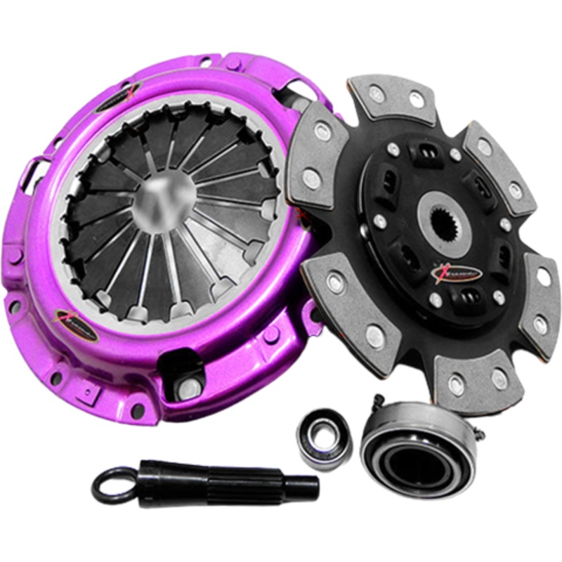 XClutch Stage 2 Single Sprung Ceramic Clutch Kit | 1990-1999 Mitsubishi Eclipse/Eagle Talon/Plymouth Laser, 1994-1996 Mitsubishi Evo 2, and 1991-1999 Mitsubishi 3000GT/Dodge Stealth (XKMI23014-1B)
