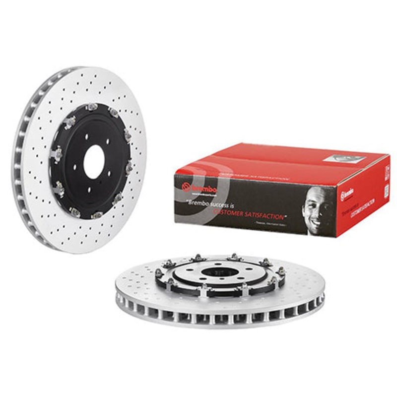 Brembo OEM Equivalent Front Brake Rotor | 2009-2011 Nissan GT-R (09.A187.13)