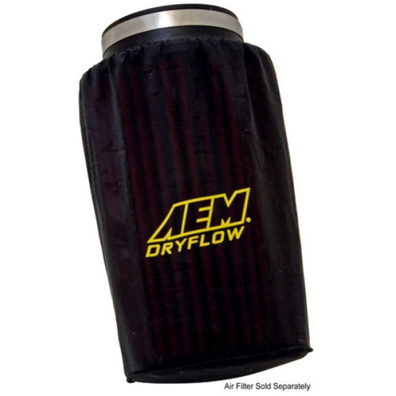 AEM Air Filter Wrap 6 inch Base 5 1/4 inch Top 9 inch Tall (1-4001)