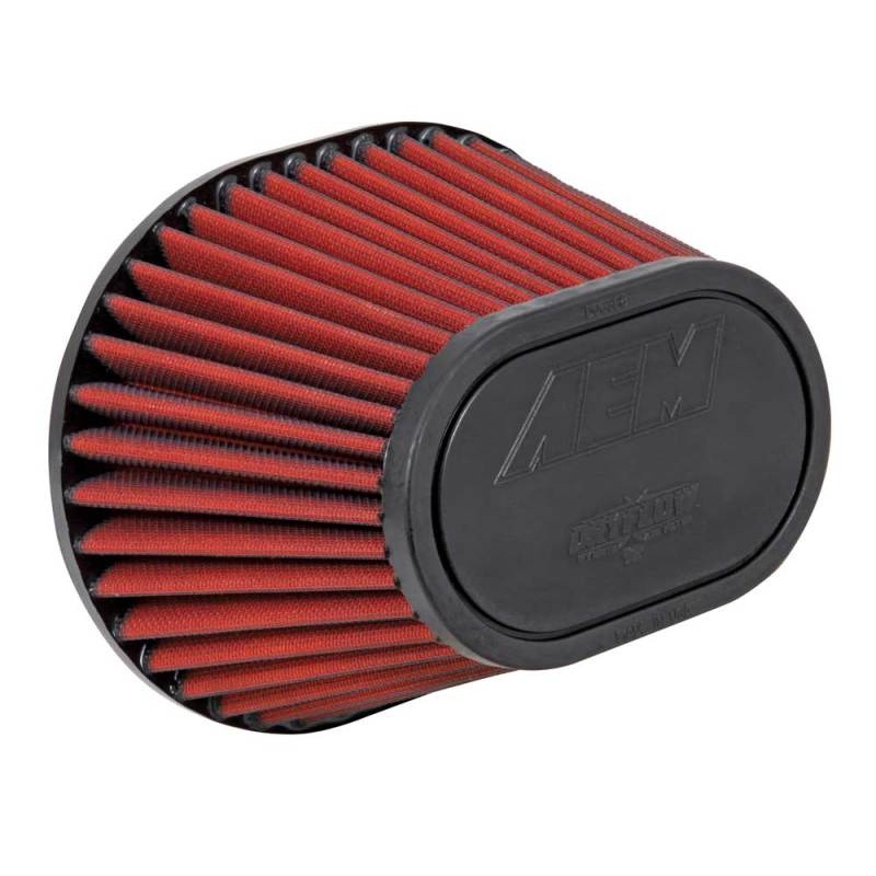 AEM Dryflow Air Filter - 3.5in FLG / 8-1/2in L x 7in W / Top 6-1/4in L x 4in W / 5-1/2in H (21-2148DK)