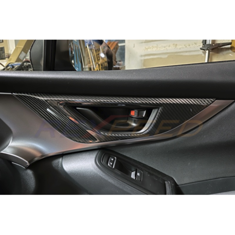 Rexpeed Dry Carbon Door Handle Trim Cover Set - 4pcs | 2022+ Subaru WRX (G99)