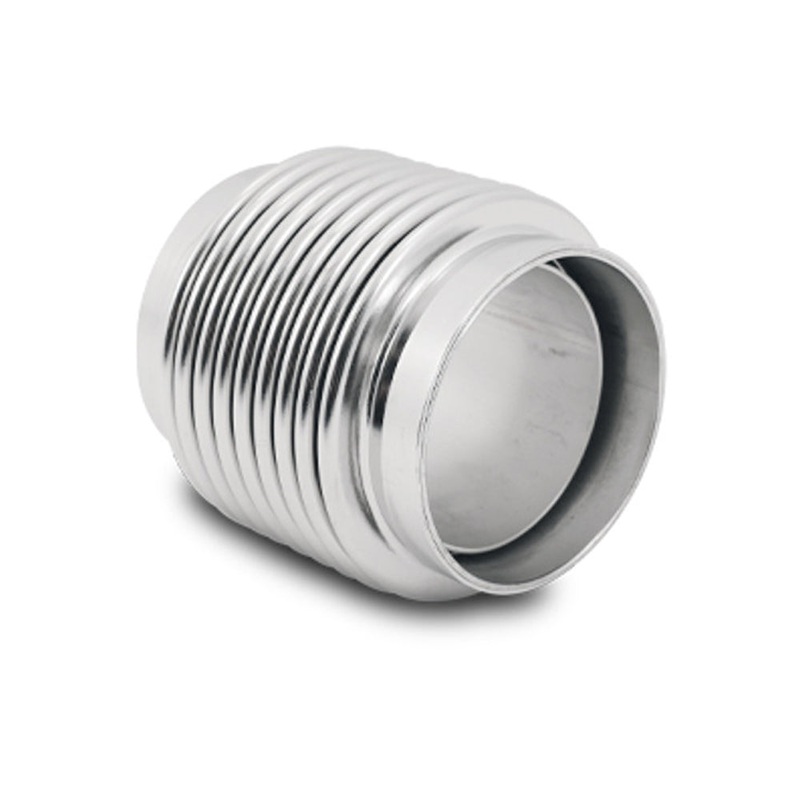 Vibrant SS Bellow Assembly w/ Liner - 2.02in Inlet/Outlet ID x 3.25in - OAL Electro Polished (69632)