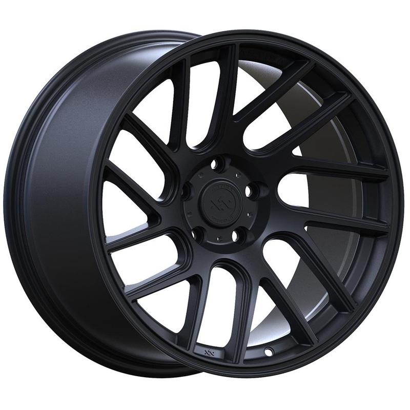 Anovia Elder Raven Black Directional Wheels | 18x9.5 Size / 5x114.3 Bolt / +22 Offset / 73.1 Hub (ART105189551142273SB)