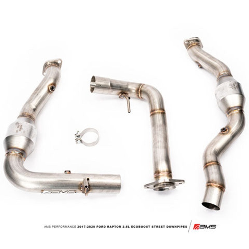 AMS Street Downpipes | 2017-2020 Ford F-150 Raptor 3.5T (AMS.45.05.0001-2)