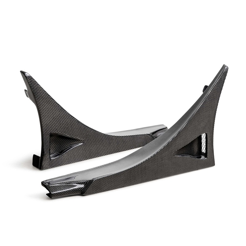 Seibon MB-style Carbon Fiber Rear Side Skirt Extensions | 2023+ Honda Civic Type R (SX23HDCVR-MB-R)